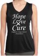 Lung Cancer Hope Love Cure Ladies Dry Wicking Sleeveless Shirt