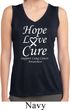Lung Cancer Hope Love Cure Ladies Dry Wicking Sleeveless Shirt