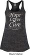 Lung Cancer Hope Love Cure Ladies Flowy Racerback