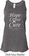 Lung Cancer Hope Love Cure Ladies Flowy Racerback