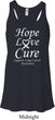 Lung Cancer Hope Love Cure Ladies Flowy Racerback