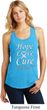 Lung Cancer Hope Love Cure Ladies Racerback