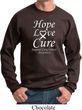 Lung Cancer Sweatshirt Hope Love Cure Sweat Shirt