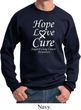Lung Cancer Sweatshirt Hope Love Cure Sweat Shirt