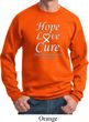 Lung Cancer Sweatshirt Hope Love Cure Sweat Shirt