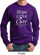Lung Cancer Sweatshirt Hope Love Cure Sweat Shirt
