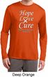 Lung Cancer Tee Hope Love Cure Dry Wicking Long Sleeve