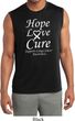 Lung Cancer Tee Hope Love Cure Dry Wicking Sleeveless Shirt