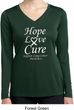 Lung Cancer Tee Hope Love Cure Ladies Dry Wicking Long Sleeve