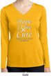 Lung Cancer Tee Hope Love Cure Ladies Dry Wicking Long Sleeve
