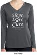 Lung Cancer Tee Hope Love Cure Ladies Dry Wicking Long Sleeve