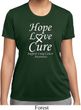 Lung Cancer Tee Hope Love Cure Ladies Dry Wicking T-shirt