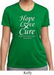 Lung Cancer Tee Hope Love Cure Ladies Dry Wicking T-shirt