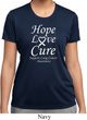 Lung Cancer Tee Hope Love Cure Ladies Dry Wicking T-shirt