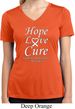 Lung Cancer Tee Hope Love Cure Ladies Dry Wicking V-neck