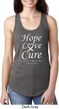 Lung Cancer Tee Hope Love Cure Ladies Ideal Racerback