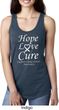 Lung Cancer Tee Hope Love Cure Ladies Ideal Racerback