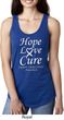 Lung Cancer Tee Hope Love Cure Ladies Ideal Racerback
