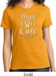 Lung Cancer Tee Hope Love Cure Ladies T-shirt