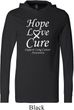 Lung Cancer Tee Hope Love Cure Lightweight Hoodie