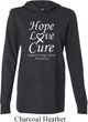 Lung Cancer Tee Hope Love Cure Lightweight Hoodie
