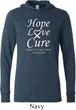 Lung Cancer Tee Hope Love Cure Lightweight Hoodie
