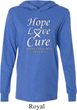 Lung Cancer Tee Hope Love Cure Lightweight Hoodie