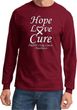 Lung Cancer Tee Hope Love Cure Long Sleeve