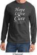 Lung Cancer Tee Hope Love Cure Long Sleeve