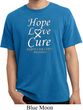 Lung Cancer Tee Hope Love Cure Pigment Dyed Shirt
