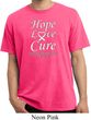 Lung Cancer Tee Hope Love Cure Pigment Dyed Shirt