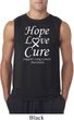 Lung Cancer Tee Hope Love Cure Sleeveless Shirt