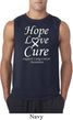 Lung Cancer Tee Hope Love Cure Sleeveless Shirt