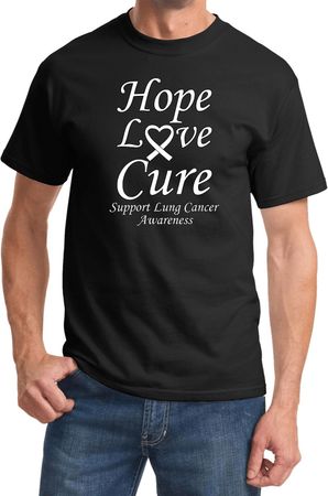 Lung Cancer Tee Hope Love Cure T-shirt