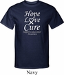 Lung Cancer Tee Hope Love Cure Tall Shirt