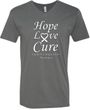 Lung Cancer Tee Hope Love Cure V-neck