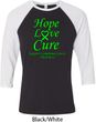 Lymphoma Cancer Awareness Hope Love Cure Raglan Shirt