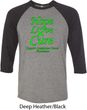 Lymphoma Cancer Awareness Hope Love Cure Raglan Shirt
