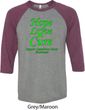 Lymphoma Cancer Awareness Hope Love Cure Raglan Shirt
