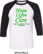 Lymphoma Cancer Awareness Hope Love Cure Raglan Shirt