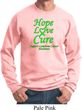 Lymphoma Cancer Awareness Hope Love Cure Sweatshirt