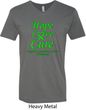 Lymphoma Cancer Awareness Hope Love Cure V-neck