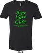 Lymphoma Cancer Awareness Hope Love Cure V-neck