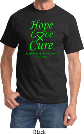 Lymphoma Cancer Awareness Tee Hope Love Cure T-shirt