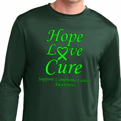 Lymphoma Cancer Hope Love Cure Dry Wicking Long Sleeve