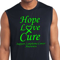 Lymphoma Cancer Hope Love Cure Dry Wicking Sleeveless Shirt