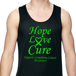 Lymphoma Cancer Hope Love Cure Dry Wicking Tank Top