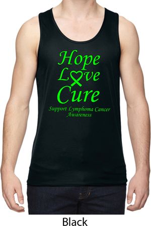 Lymphoma Cancer Hope Love Cure Dry Wicking Tank Top