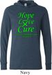 Lymphoma Cancer Hope Love Cure Lightweight Hoodie