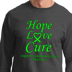 Lymphoma Cancer Hope Love Cure Long Sleeve